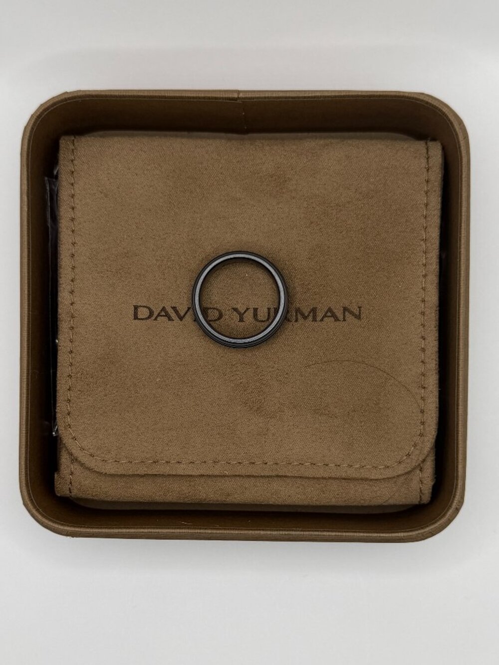 David Yurman Men's Black Titanium Band 8mm Size 10